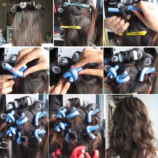 10 Pcs/Set Hair Curler Magic Air Hair Roller Curling Sticks Soft Foam Twist Flexi Rods Hair DIY Styling Tool (7)
