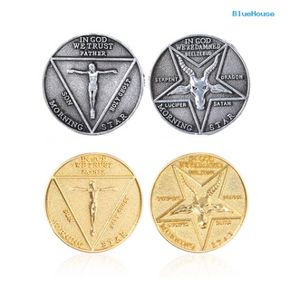 BlueHouse - moneda conmemorativa de pentecostés de doble cara grabada coleccionable