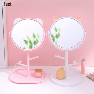 [Interfunfact11] dibujos animados gato escritorio maquillaje espejo giratorio princesa decorativa mesa portátil [divertido] (1)
