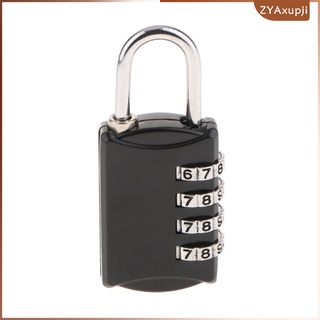4 Digit Combination Lock Code Padlock for Gym, Sports, School & Employee Locker, Outdoor, Fence, Hasp and Storage - Easy