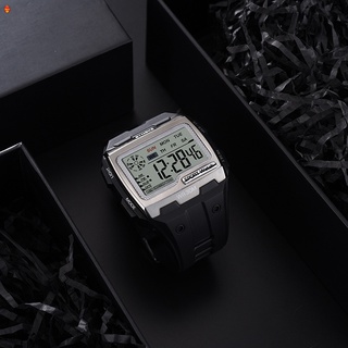 Men's Sports Electronic Watch Square Large Screen Display Luminous Waterproof Multi Function Outdoor Sports Watch (6)
