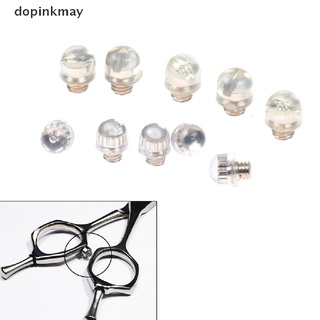 dopinkmay 10 piezas tijeras de pelo de goma silenciador silenciador barbero accesorio de repuesto mx