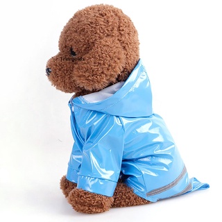 [treegolds] impermeable para perro, impermeable transpirable cachorro perro impermeable con capucha de cuatro patas perro jack [caliente]