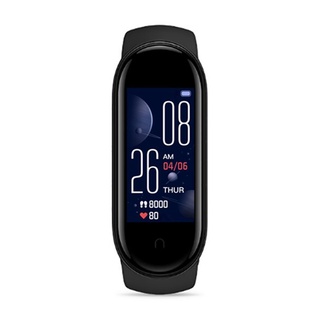 [xiangsizi] reloj inteligente m5 con pantalla a color corazón samrt deporte entrenamiento fitness pulsera monitor deportivo pulsera inteligente (6)