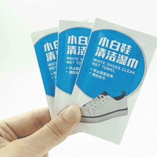 Juego de 10/30 pzs zapatillas de deporte desechables para limpiar portátiles/zapatos húmedas Q2K7 (9)