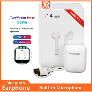 [disponible en inventario] audífonos i14 tws 1:1 inalámbricos bluetooth 5.0/control táctil para iphone/xiaomi/android