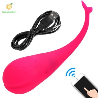 Vibrador de silicona para mujer Bluetooth inalámbrico Control remoto vibrador huevo punto G Pussy lamiendo masaje juguetes sexuales (3)