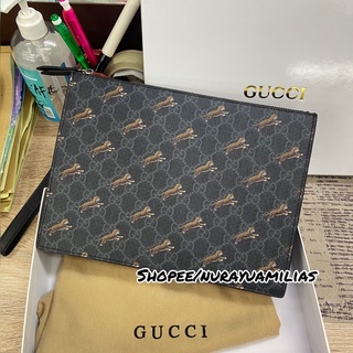 Gucci Tiger espejo calidad embrague marca hombre embrague importado