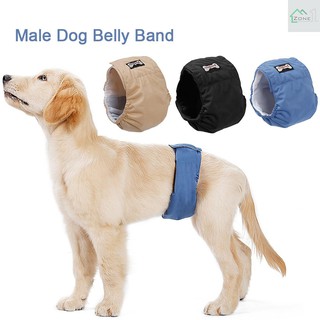 Zone 3Pcs lavable macho perro vientre banda envoltura impermeable mascota pañal inodoro entrenamiento perro pantalón fisiológico