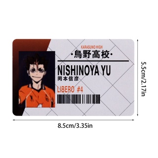 haikyuu!! hinata shoyo kageyama tobio anime id pvc tarjetas photocard figura cosplay colección tarjeta (3)