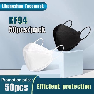 50pcs kf94 cubrebocas diseño coreano 4ply máscara