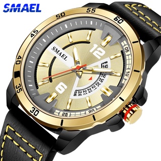 SMAEL Men Watch Top Brand Luxury Men Wrist Watch Leather Quartz Watch Waterproof Male Clock
