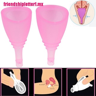 [friendshipletter1.mx] copa Menstrual de silicona reutilizable médica rosa suave para mujer