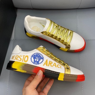 Versace hombres Retro Casual zapatos deportivos zapatos de cuero Skate zapatos