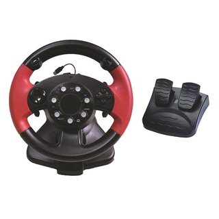pc rueda de carreras, simulador vibración 200 grados universal usb coche bus camión carrera volante con pedales conjunto, para (7)
