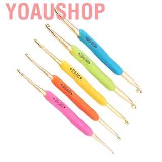 Yoaushop - aguja para tejer, ganchillo, gancho, agujas, ganchos, doble extremo, multicolor (2)