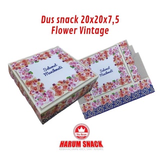 Dus Snack FLOWER VINTAGE UK 20X20X7.5 Retail (Retail Snack oficial Snack) cumpleaños Cake Cake