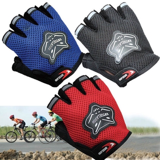 UZK Children Kids Bike Gloves Half Finger Breathable Anti-slip For Sports Riding Cycling