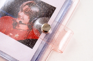 Corea Mini álbum de fotos brillante transparente Polaroid 3 pulgadas Photocard Lomo titular de las tarjetas (3)