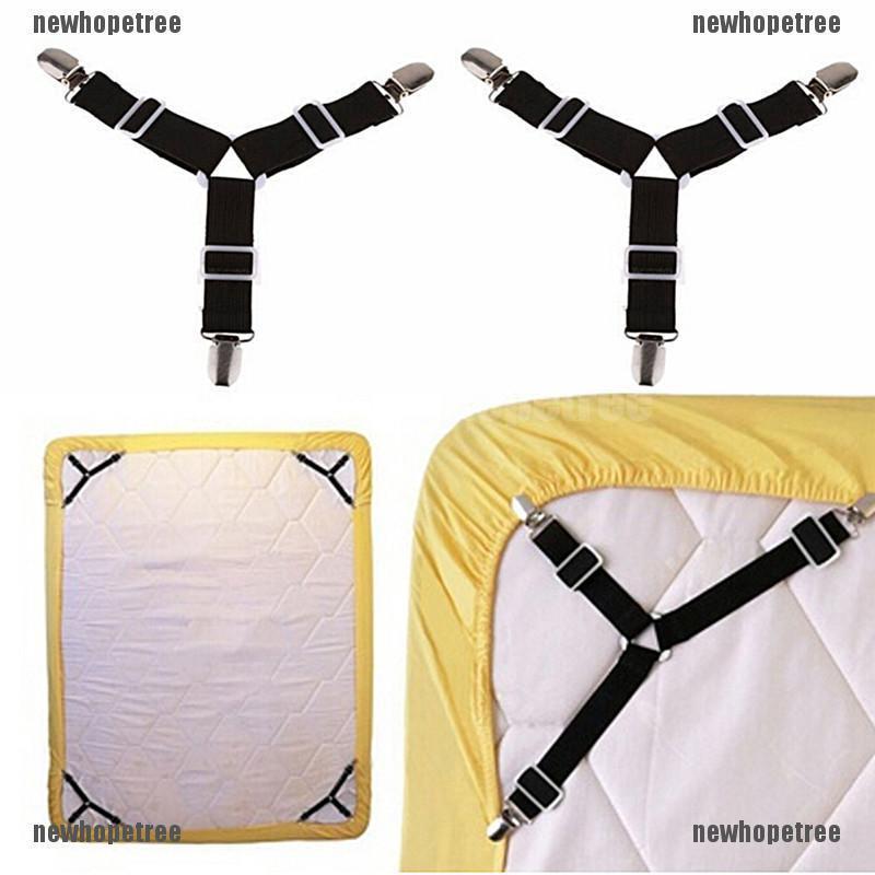 2pcsTriangle soporte de liguero cama colchón sábana correas Clips pinzas sujetadores (4)