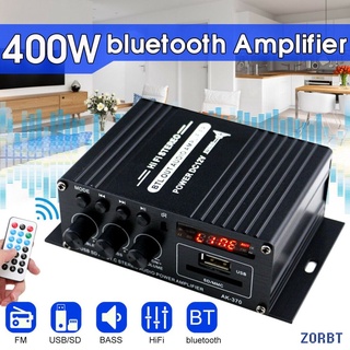 AK380/AK370/AK170 Amplificador De Potencia Audio Karaoke Cine En Casa De 2 Canales Bluetooth Clase D USB/SD AUX Entrada ZORBT