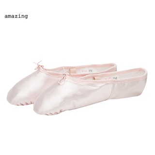 [AM] amplia aplicación Ballet pisos zapatos cinta profesional Ballet zapatos de baile duradero para niñas (5)
