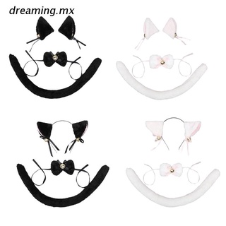 dr.mx gatito disfraz orejas pelo aro horquillas cuello peludo arco cola bowknot lolita conjunto