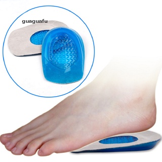Guaguafu 1Pair Silicon Gel Heel Cushion Insoles Soles Spur Support Shoe Pad Feet Care MX