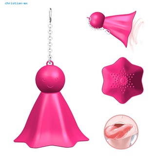 christian.mx Cute Appearance Sucking Vibration Massager Female Rechargeable Breast Nipples Brush Massager Flexible for Pool