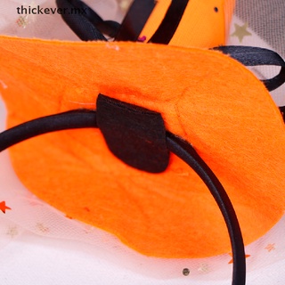 【well】 Halloween Girls Headband Witch Cosplay Headdress Pumpkin Hair Hoop Party Decor MX (6)