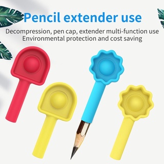 SCENERY Cute Fidget Toys Portable Fidget Toys Pen Cap Puzzle Toy Gift Silicone For Children Adult Stretch Educational Decompression Toys/Multicolor (8)