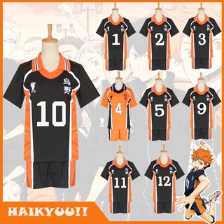 Haikyuu Karasuno High School Jersey Cosplay disfraz Kageyama Hinata Shoyo Top Set deporte uniforme traje ropa deportiva voleibol