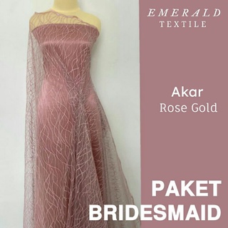 Paquete especial de dama de honor/uniforme familiar/aplicación/graduación/paquete de dama de honor por Emerald Textile - raíz de oro rosa (1)