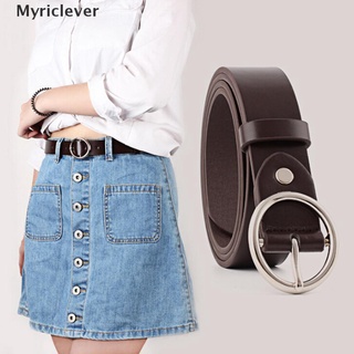 [myriclever] mujer dama vintage metal boho cuero hebilla redonda cintura cinturón sólido cintura. (1)