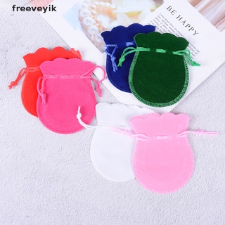 [freev] 10 bolsas de joyería bolsas mini terciopelo cordón boda favor bolsa regalos colores mx11 (6)