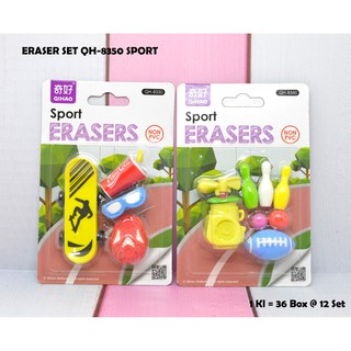 2 juegos de borrador sensorial Qihao 8350 Sport - Setip lindo equipo deportivo - Fancy borrador Sport