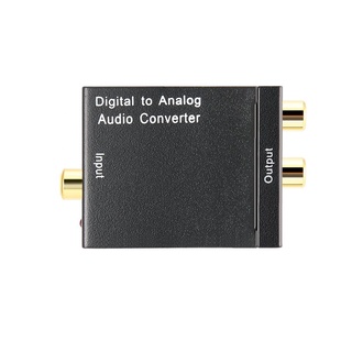 Convertidor de Audio Digital a analógico de fibra óptica decodificador de Audio de señal Coaxial (5)