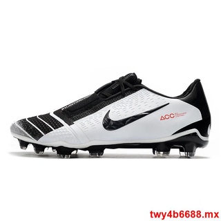 nike venom de punto impermeable fg fútbol zapatos blanco negro (1)