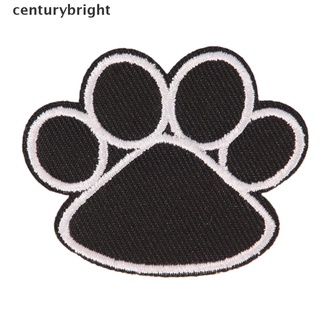 [Centurybright] footprint iron on patch embroidered applique sewing clothes stickers garment SGDG