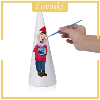 [LOVOSKI] 6 piezas 7/11/15 cm DIY en blanco de poliestireno conos de espuma de poliestireno artesanía formas de cono
