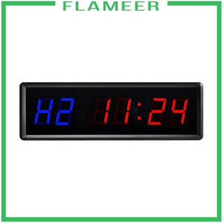 [FLAMEER] 1.5\'\' LED intervalo temporizador de gimnasio temporizador cronómetro hogar Fitness entrenamiento reloj