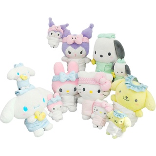 2021 Kawali Anime Kitty Pochacco Kuromi Cinnamoroll My Melody Pom Purin dibujos animados suave peluche muñeca decoración del hogar juguetes de niños (7)