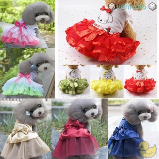 VEHICULO colorido perro vestido ropa princesa faldas verano mascotas ropa de boda lindo Cachorro Chihuahua para Cachorro pequeño