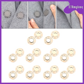 20 pares de broches magnéticos duraderos de 0.79 pulgadas para tejer Chamarra de costura abrigos cierre para bolso de mano vestido