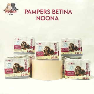 Noona Pets Pampers - pañales para perros, diseño de gato femenino, pañales para perros por paquete de 1 paquete