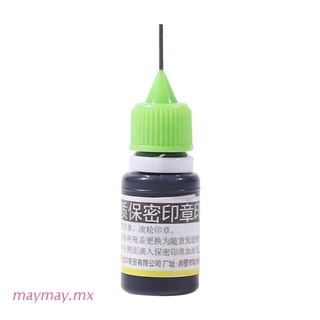 mayma premium sello recambio tinta negro recarga tinta 10 ml tinta para protección rodillo sellos