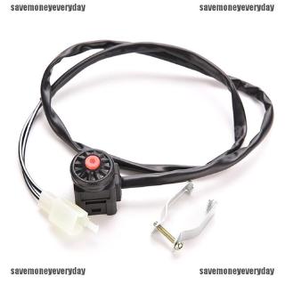 [SA]interruptor de apagado de motocicleta rojo pulsador de cuerno de arranque de bicicleta de suciedad ATV UTV Dual Sport [my]