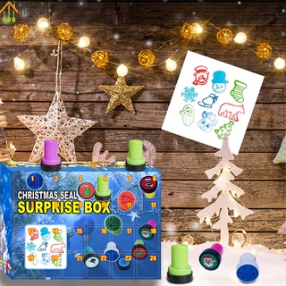 Limad Advent calendario 2021 para niños cuenta regresiva juguete de navidad temática sello sorpresa alivio estrés juguetes