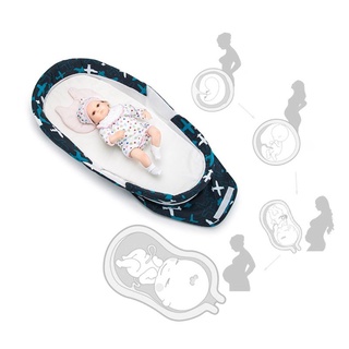 Haha bebé cuna de viaje cama recién nacido plegable móvil cuna bebé colchón niños nido (8)
