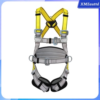 [xmeauttd] arnés profesional de escalada en roca, cuerpo completo, cinturón de seguridad, anti caída, equipo de protección contra caídas